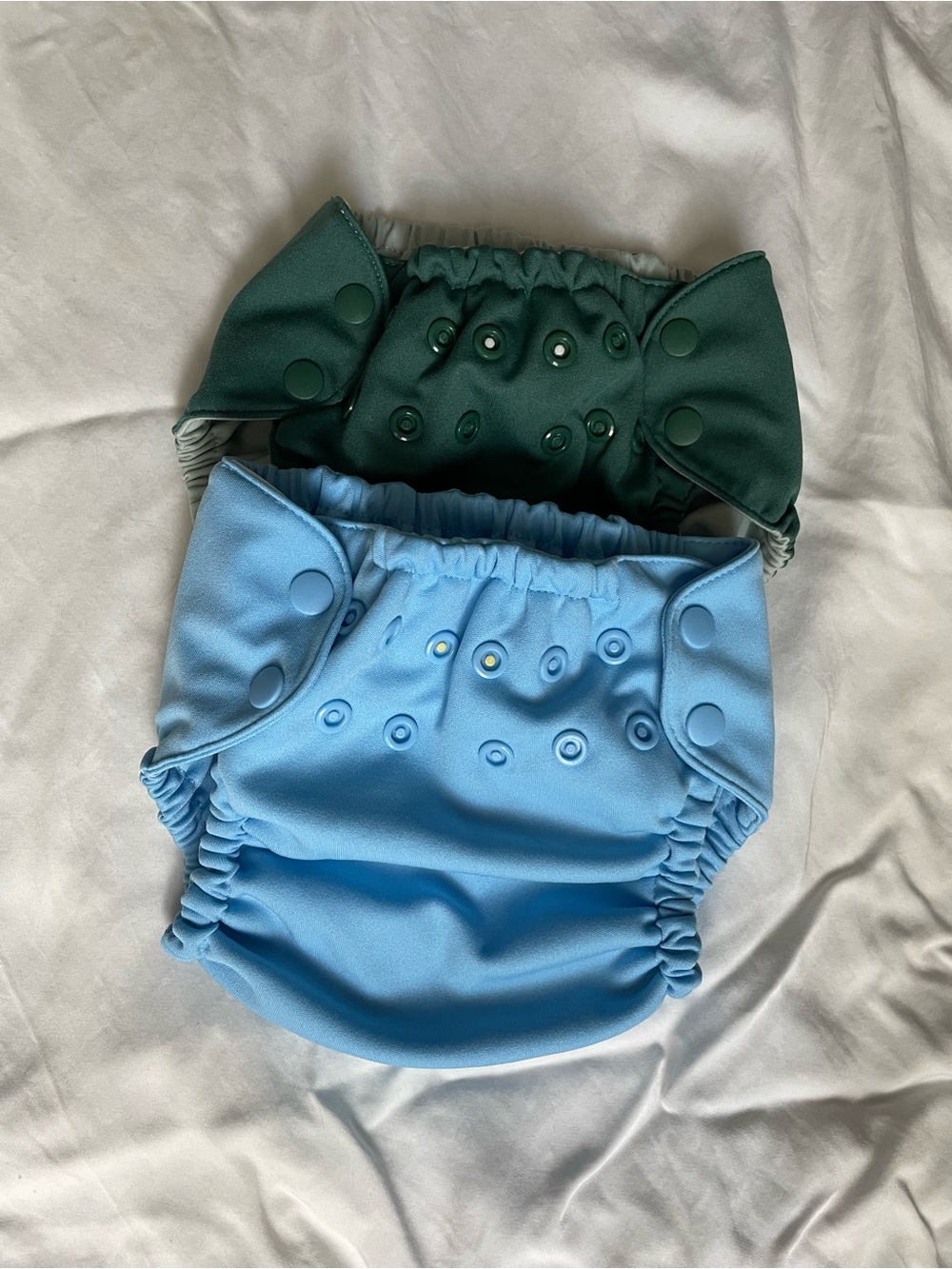 Esembly Baby Size 1 Cloth Diaper Covers Bundle blue and green